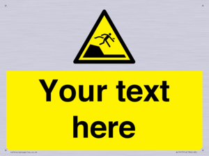 Custom Warning sudden drop in swimming or leisure pools